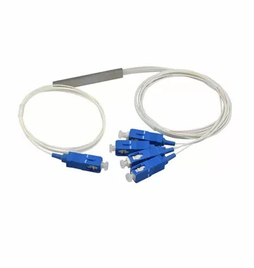 Kompakt 1 × 2 Fiber Optic Plc Splitter Düşük Ekleme Kaybı