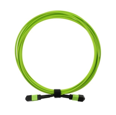 20m Lime Green OM5 MPO/MTP Fiber Optic Kablo Zirkonya Seramik Bağlantısı
