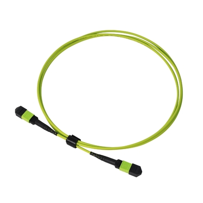 Üstün 24 Fiber Lime Yeşil Mpo Mtp Kablo Çoklu Fiber Kabloya İtmek -20.C'den 70.C'ye Operasyon Sıcağı