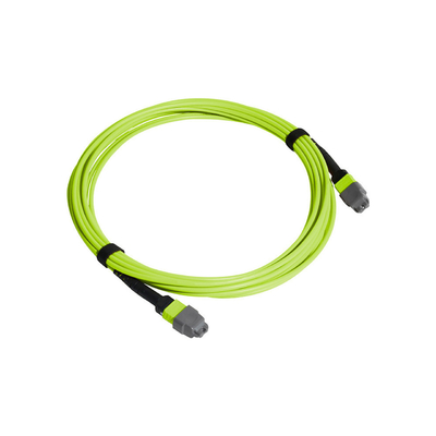 Multi Mode 24-Fiber Lime Green MPO MTP Kablo Fiber Optic Kablo 20m Uzunluk Optimal sıcaklık aralığı