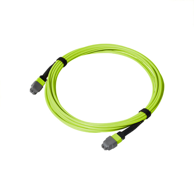 Multi Mode 24-Fiber Lime Green MPO MTP Kablo Fiber Optic Kablo 20m Uzunluk Optimal sıcaklık aralığı