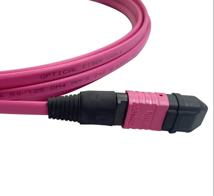 MPO MTP Zirkonya Seramik Bağlantısı 3.0mm Kablo çapı -40.C 85.C PVC/LSZH Ceket 20m Uzunluk