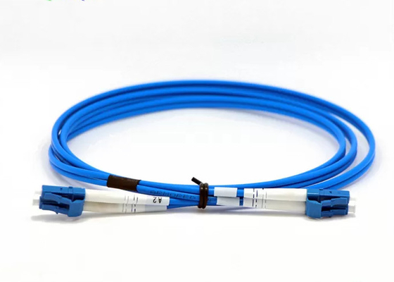 Mavi Fiber Optik Patchcord Simplex Duplex 3.0mm çaplı düşük ekleme kaybı lif kabloları