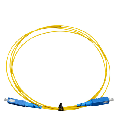 Özel Fiber Optic Kablo Beyaz PVC Ceket Mavi/Aqua Bağlantısı Sabit Ağ Bağlantısı İçin