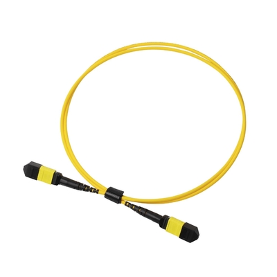 Topluluk OFNP MPO Patch Cord 1m 3ft MTP-12 APC Kadın ile MTP-12 APC Kadın Tek Mod OS2