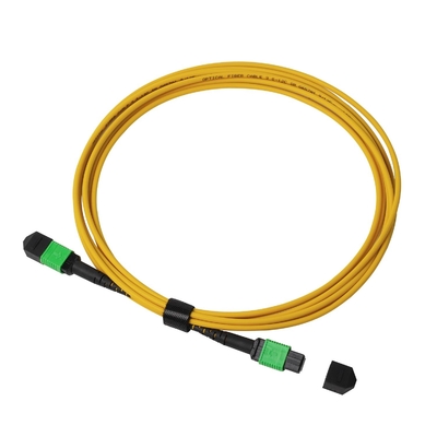 3m 10ft MTP-12 APC Kadın MTP-12 APC Kadın Tek Mod OS2 Plenum MPO Patch Cord Sarı