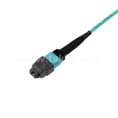 16 Core SM MM MPO MTP Veri Merkezi FTTX için Fiber Optic Jumper Kablosu Özel