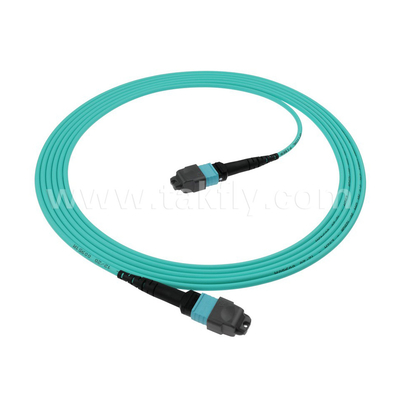 16 Core SM MM MPO MTP Veri Merkezi FTTX için Fiber Optic Jumper Kablosu Özel