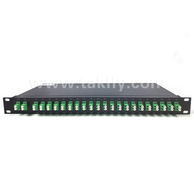 100 GHz AWG 40CH DWDM MUX DEMUX, Fiber Yüksekliği -100-0μm ve Kablo Çapı 0,9mm