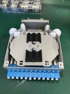 Telekom FTTX için Terminal Kutusu DIN Rayına Monte Alüminyum LC/Sc Sx/Dx Fiber Optik
