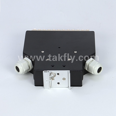 Alüminyum DIN raylı montajlı LC/Sc Sx/Dx fiber optik terminal kutusu kolay montaj