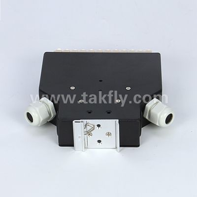 Telekom FTTX için Terminal Kutusu DIN Rayına Monte Alüminyum LC/Sc Sx/Dx Fiber Optik