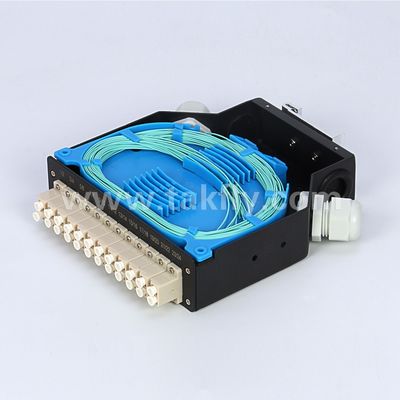 Telekom FTTX için Terminal Kutusu DIN Rayına Monte Alüminyum LC/Sc Sx/Dx Fiber Optik