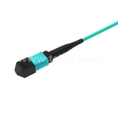 24 çekirdek MTP gövde kablosu Veri Merkezi için Fiber Optic Jumper FTTX PVC özelleştirilebilir