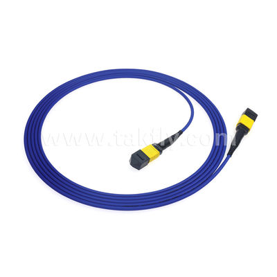MPO/MTP Patchcord Zırhlı Gövde Kablosu SM/MM Jumper Data Center AI FTTX Telecom için Fiber Optic