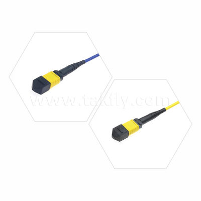 MPO/MTP Patchcord Zırhlı Gövde Kablosu SM/MM Jumper Data Center AI FTTX Telecom için Fiber Optic