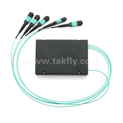 MPO/MTP Fanout Kablo PLC Splitter 1x4 SM/MM Veri Merkezi FTTX için Fiber Optic