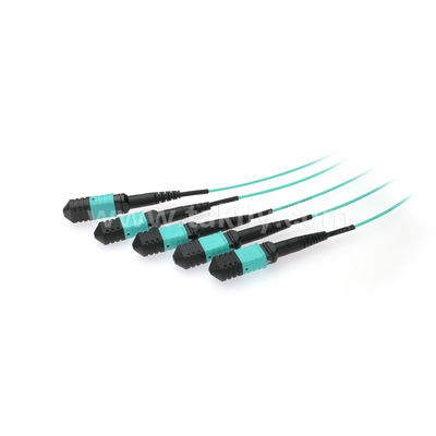 MPO/MTP Fanout Kablo PLC Splitter 1x4 SM/MM Veri Merkezi FTTX için Fiber Optic
