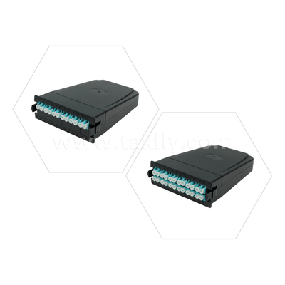 Özelleştirilebilir Fiber Optic MPO Kaseti MTP Patch Panel Veri Merkezi FTTX için Kaydırılabilir Tipi