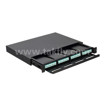 Veri Merkezi FTTX Kablolaması için MPO/MTP Patch Panel Yönetim Kaseti Kaydırılabilir Tip Fiber Optik