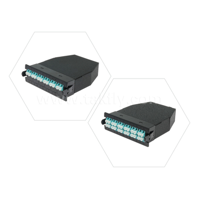 Kara fiber optik MPO kaset MTP Patch Panel Yönetimi Veri Merkezi FTTX için
