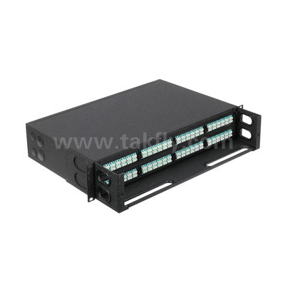 Kara fiber optik MPO kaset MTP Patch Panel Yönetimi Veri Merkezi FTTX için