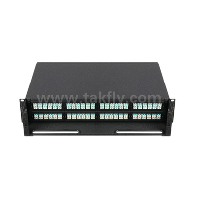 Kara fiber optik MPO kaset MTP Patch Panel Yönetimi Veri Merkezi FTTX için