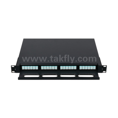 Özelleştirilebilir Fiber Optic MPO Kaseti MTP Patch Panel Veri Merkezi FTTX için Kaydırılabilir Tipi