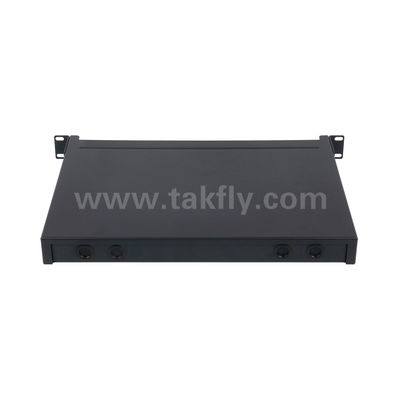 MPO / MTP Patch Panel Yönetimi Kaseti Alüminyum Alaşım Kaydırılabilir Tip Veri Merkezi FTTX Kablolama için Fiber Optic