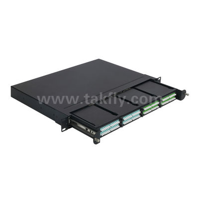 MPO / MTP Patch Panel Yönetimi Kaseti Alüminyum Alaşım Kaydırılabilir Tip Veri Merkezi FTTX Kablolama için Fiber Optic