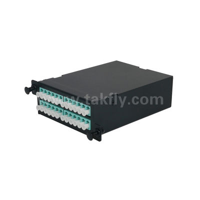 MPO / MTP Patch Panel Yönetimi Kaseti Alüminyum Alaşım Kaydırılabilir Tip Veri Merkezi FTTX Kablolama için Fiber Optic