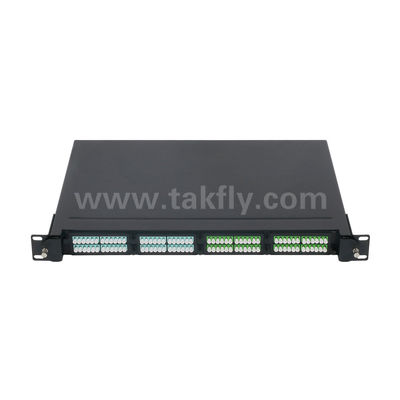 MPO / MTP Patch Panel Yönetimi Kaseti Alüminyum Alaşım Kaydırılabilir Tip Veri Merkezi FTTX Kablolama için Fiber Optic