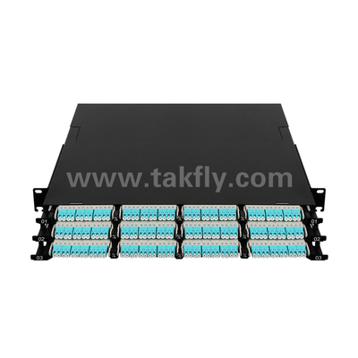 Fiber Optic MPO Kaseti MTP Patch Panel 144 çekirdek Veri Merkezi için Süper Yüksek yoğunluk FTTX