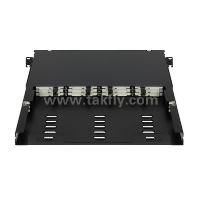 MPO Patch Panel MTP Kaset 144 Çekirdek Veri Merkezi FTTX için Süper Yüksek Yoğunluklu Fiber Optik