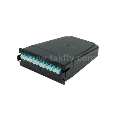MPO Kaset Modülü MPO/MTP-LC 12C/24C Veri Merkezi FTTX için Fiber Optic