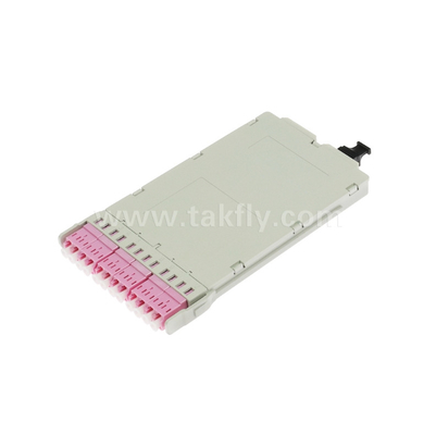 Veri Merkezi FTTX için önceden sonlandırılmış MPO/MTP-LC 12C Fiber Optic MPO Kaset Modülü