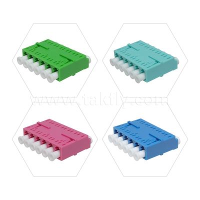 LC Adaptör Kablo Kopyalayıcısı APC/UPC SM/MM Simplex/Duplex/Quad/6 yol/8 yol Veri Merkezi FTTH için Fiber Optic