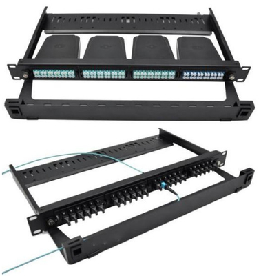 1U MPO MTP Fiber Optic Patch Panel Data Center için 24 Port