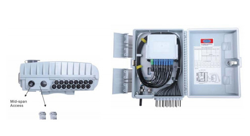 FTKS-1805-16F 16 Port Fiber Termination Box, FTTx Fiber Kablo Termination Box Hafif Ağırlık