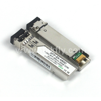 1.25G SFP 850NM 550M MMF DDM LC CISCO JUNIPER HUAWEI Uyumlu SFP OPTIK TRANSCEIVER MODULER