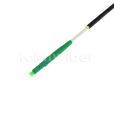 Telecom Grade CPR Dca Sertifikalı 4.5mm Çift Kalkanlı Fiber Optic Patchcord SM G657AB3 LSZH Siyah Ceket SCAPC'den LCAPC'ye