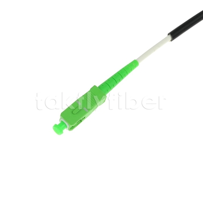 Telecom Grade CPR Dca Sertifikalı 4.5mm Çift Kalkanlı Fiber Optic Patchcord SM G657AB3 LSZH Siyah Ceket SCAPC'den LCAPC'ye