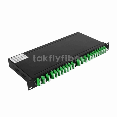 16CH DWDM MUX DEMUX monitör ve uzatma portu 1625nm OTDR ve EDFA ile