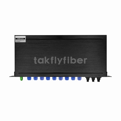 1U 19 inç Rack Mount WDM 1x72 GPON uygulaması için CATV PLC Splitter