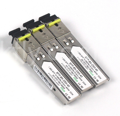 1.25G SFP BIDI Alıcısı Tx1550/Rx1310nm 40KM SMF DDM LC Optik Alıcısı Modülü