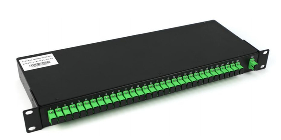 1260-1560nm SM PLC 1×N ve 2×N Splitter Rack Mount Fiber Optic PLC Splitter