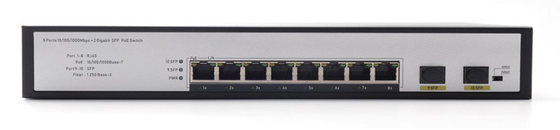 DF-2F-8GP 2-Port 10/100/1000Mbps 8+2 Uplink Fiber Portlar Gigabit Poe Ağı Değiştiricisi