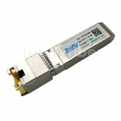 10GBASE-T SFP+ Bakır Alıcı Kompakt RJ-45 bağlantı sistemi