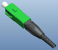 SC UPC/APC Tip Hızlı Fiber Optik Bağlantısı 125μm 652 657 Fiber Diameter ile Mekanik gömülü Teknoloji