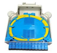 DIN ray montaj fiber optik terminal kutusu dayanıklı ABS malzemesi ile